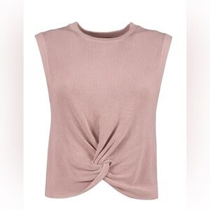 Bishop young Bonita crop twist sweater in aqua size large og price $70